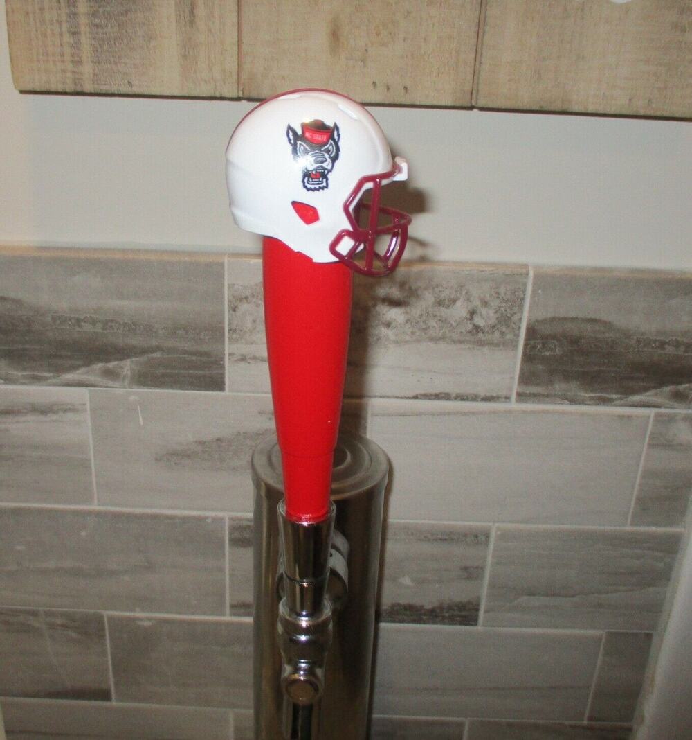 Beer Tap Handle Wolfpack NCAA Football Kegerator North Carolina State Wood ACC
